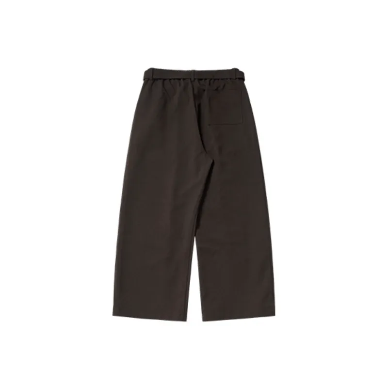 Casual Loose Blended Synthetic Fabrics Suit Trousers-1