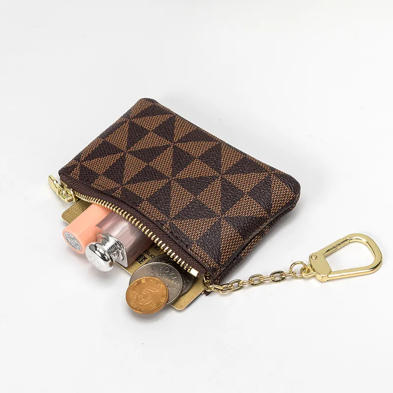 Simple Zipper Print Coin Purse-2