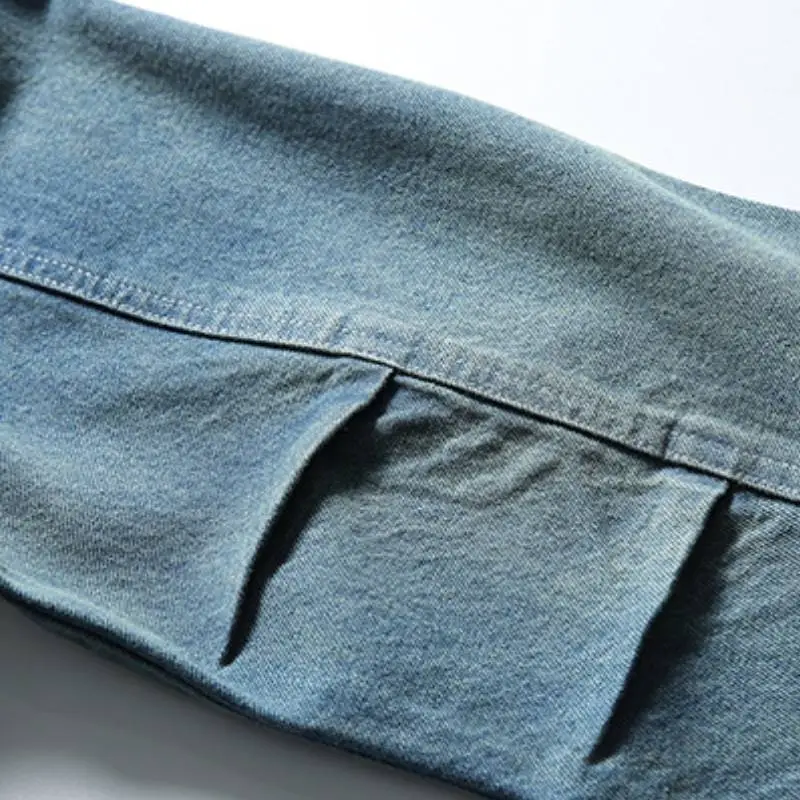 Fashion Loose Denim Jacket-3