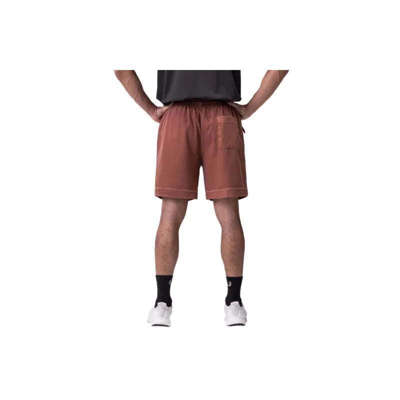 Sporty Plain Cotton Blended Fabric Casual Shorts-1