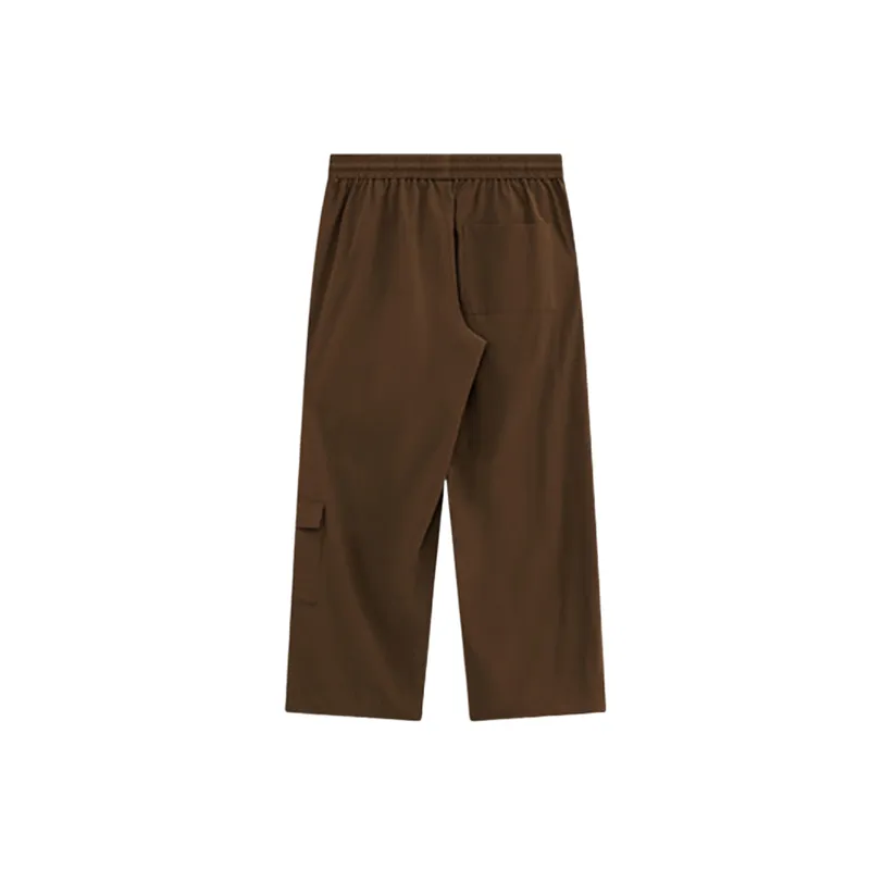 Retro Contrast Color Nylon Casual Pants-10