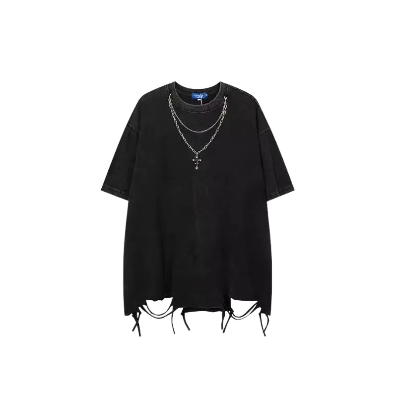 Casual Loose 100% Cotton T Shirt-0