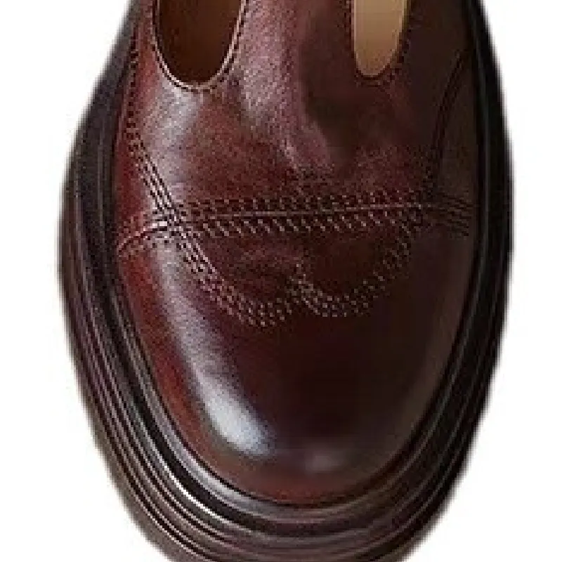 Retro Waterproof Mary Jane Shoes-2