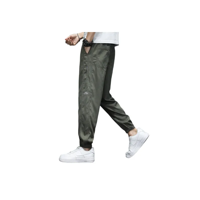 Solid Color Simple Multi color Stretch Casual Pants-7