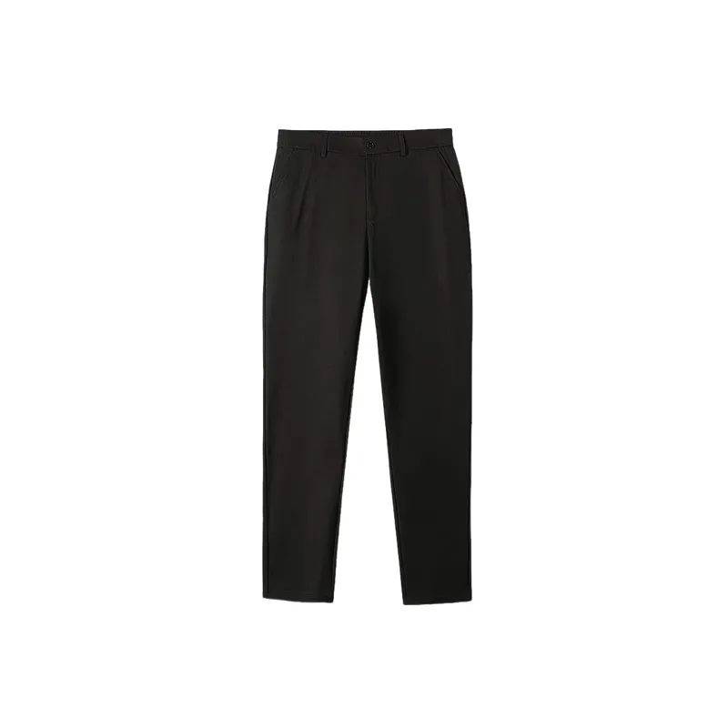 Retro Breathable Blended Synthetic Fabrics Casual Pants-0