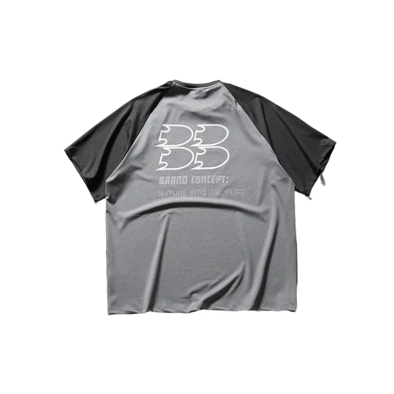 Retro Loose Cotton Blended Fabric T Shirt Unisex-5