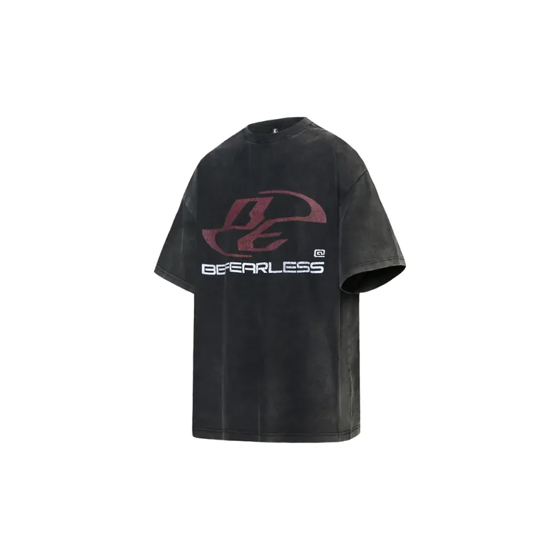 High Street Washed Vintage Short sleeved T shirt-2