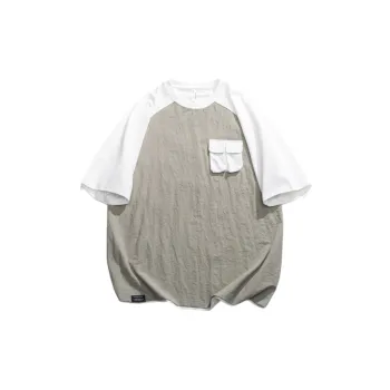 Sporty Casual Cotton Blended Fabric T Shirt Unisex