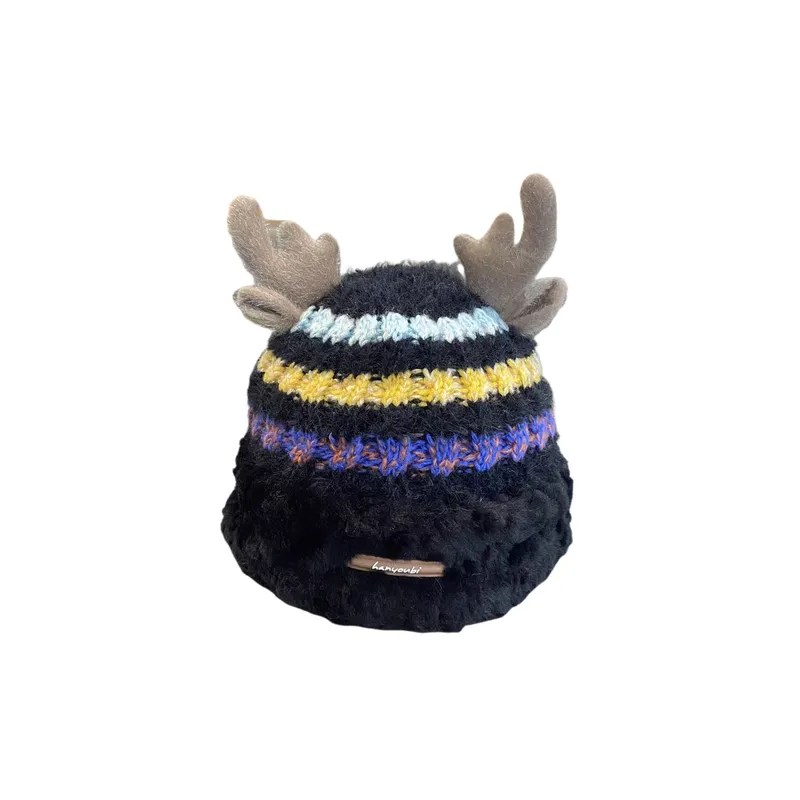Cute Contrast Color Beanie-4