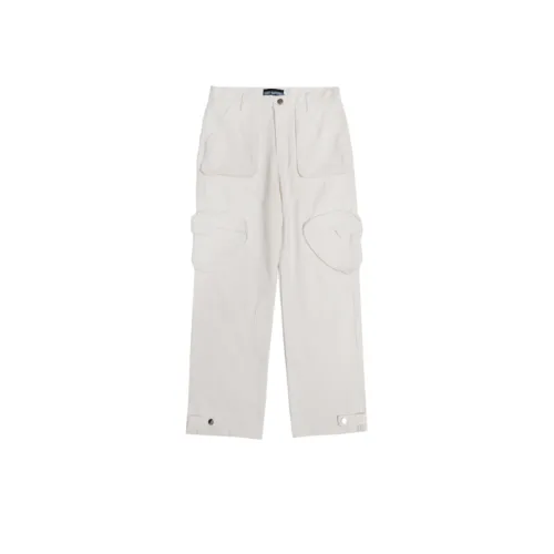 Loose Straight Casual Overalls Trousers Shaped Pocket