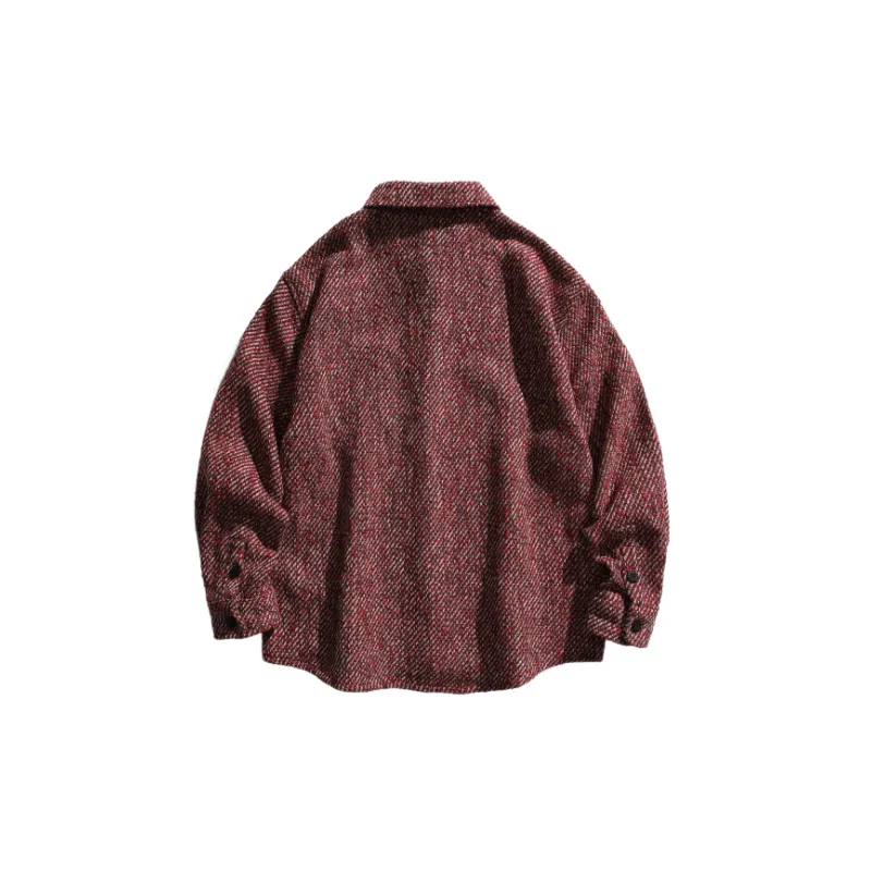 Retro Casual Blended Synthetic Fabrics Jacket-5