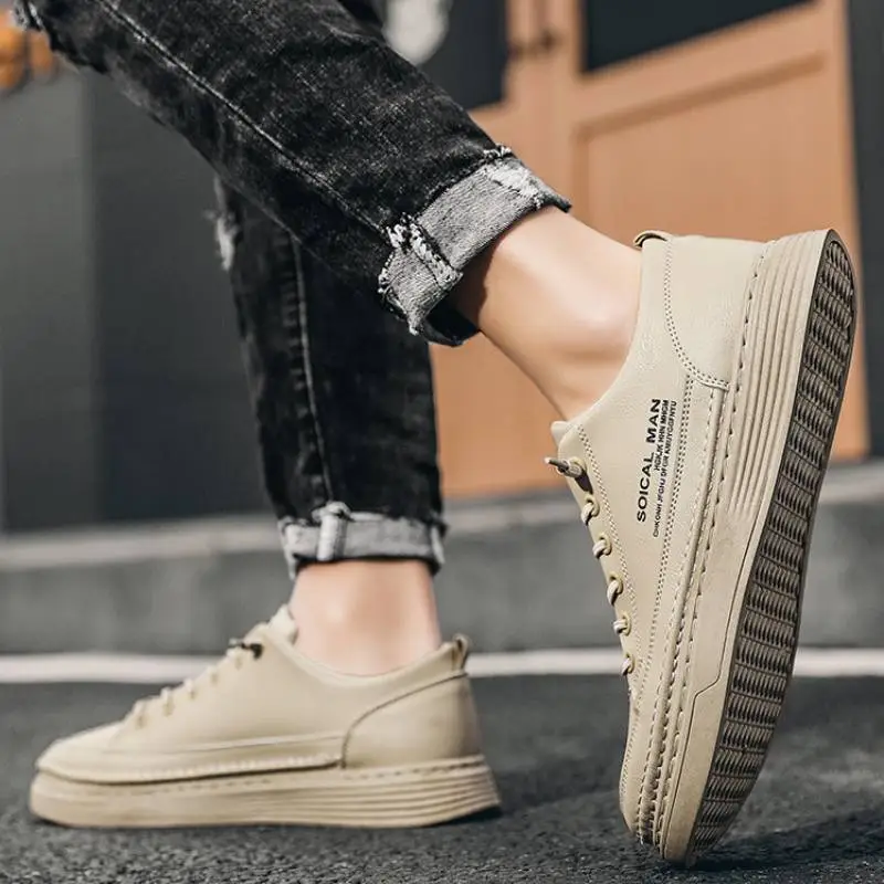 Simple Breathable Skateboarding Shoes-8