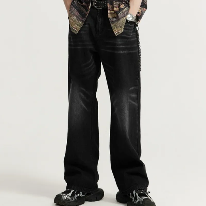 Retro Simple Jeans-2