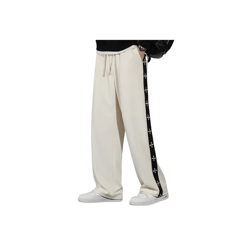 Loose Straight Leg Knit Sweatpants-2
