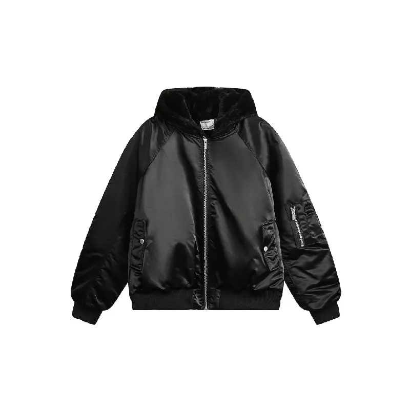 Fashionable Plain Quilted Jacket-0
