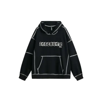 Contrast Sports Leisure Long Sleeve Hoodie