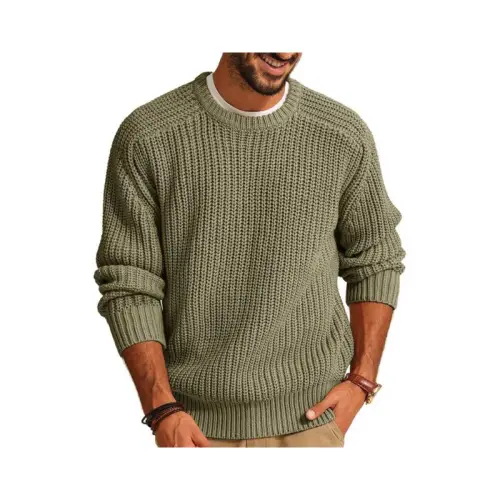 Retro Fashionable Plain Sweater