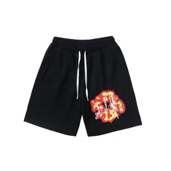 Street Trendy Cotton Blended Fabric Casual Shorts