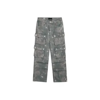 Old Tie Dye Splash Ink Y2K Low Waist Jeans