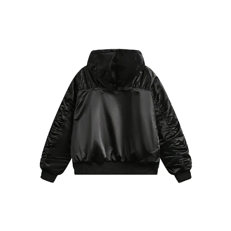 Fashionable Plain Quilted Jacket-1