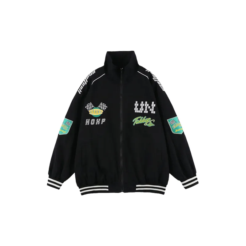 New Retro Original Hip Hop Racing Wind Loose Jacket - Cheap