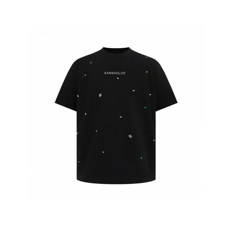 Street Loose Cotton Blended Fabric T Shirt Unisex-2