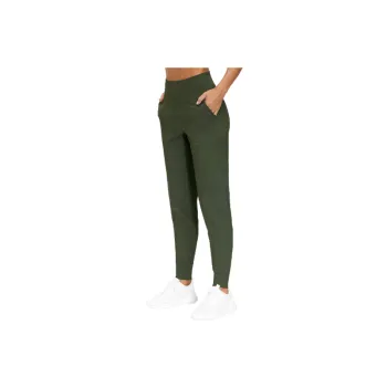 Casual Plain Blended Synthetic Fabrics Sports Pants Women