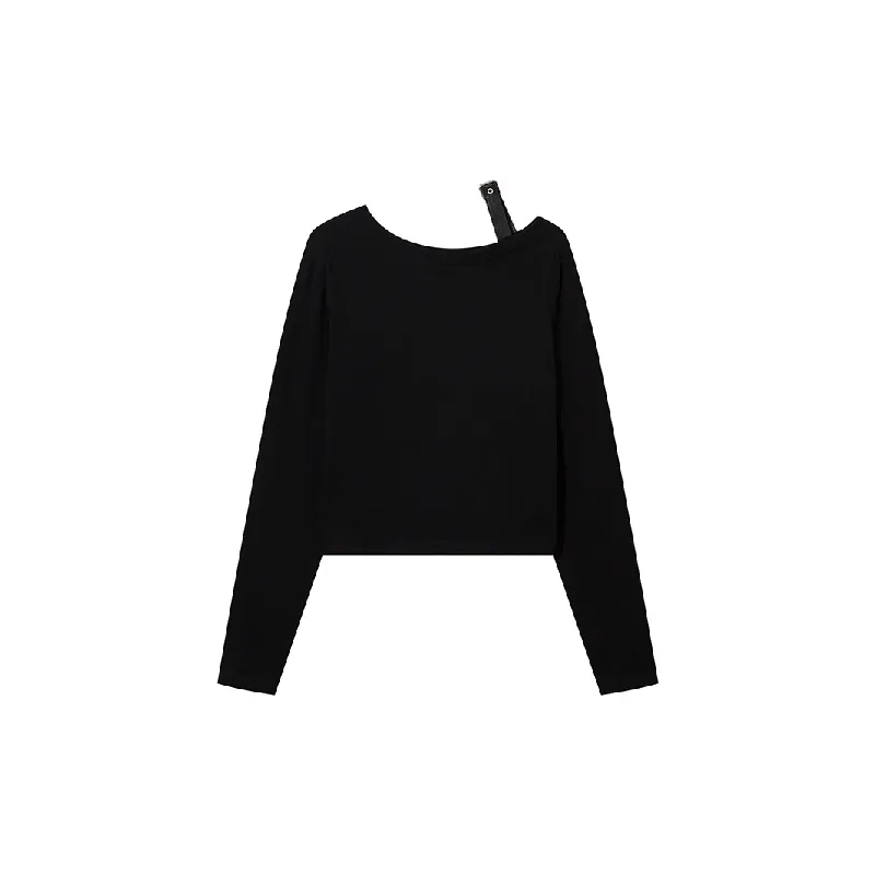 Retro Long Sleeve Cotton T Shirt Women-1