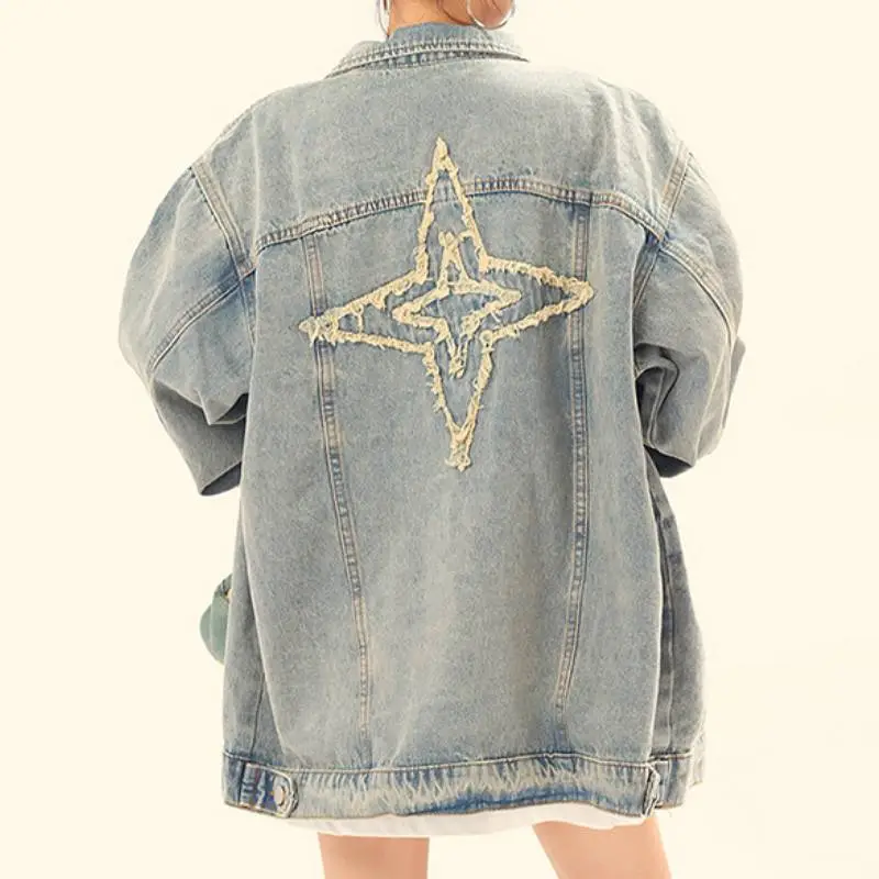 Street Washed Denim Jacket-7