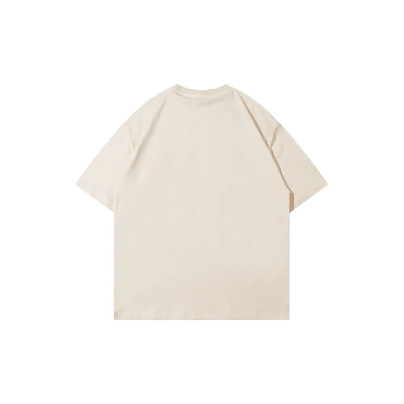 Trendy Loose 100% Cotton T Shirt-3