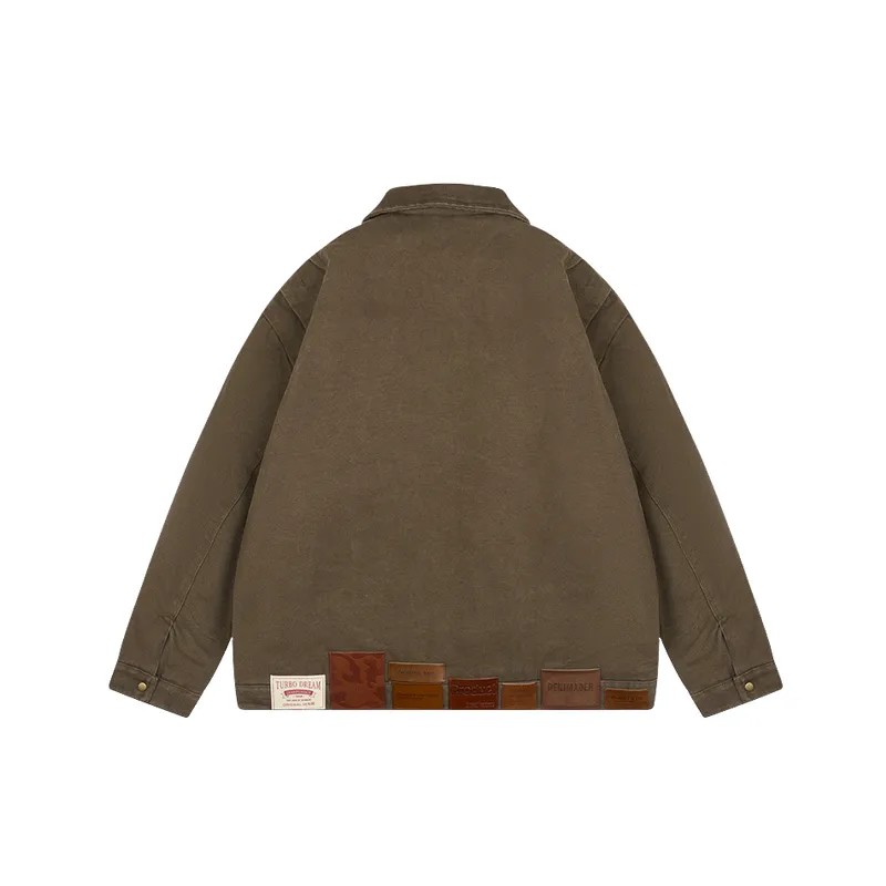 Retro Ditsy Flora Blended Synthetic Fabrics Jacket-3