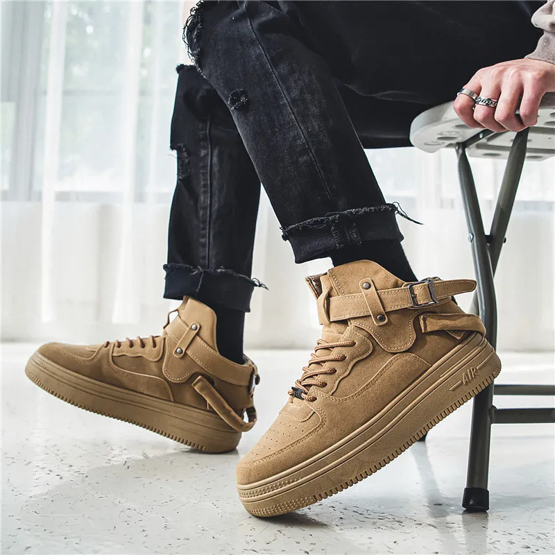 Retro Plain Skateboarding Shoes-3
