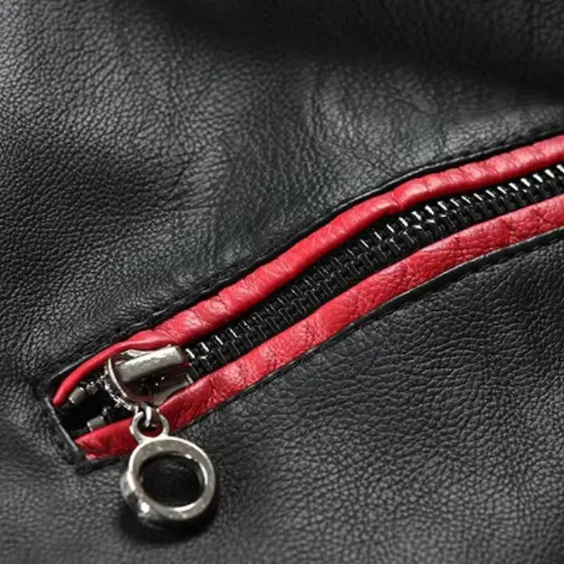 Cool Contrast Color Zipper Jacket-5