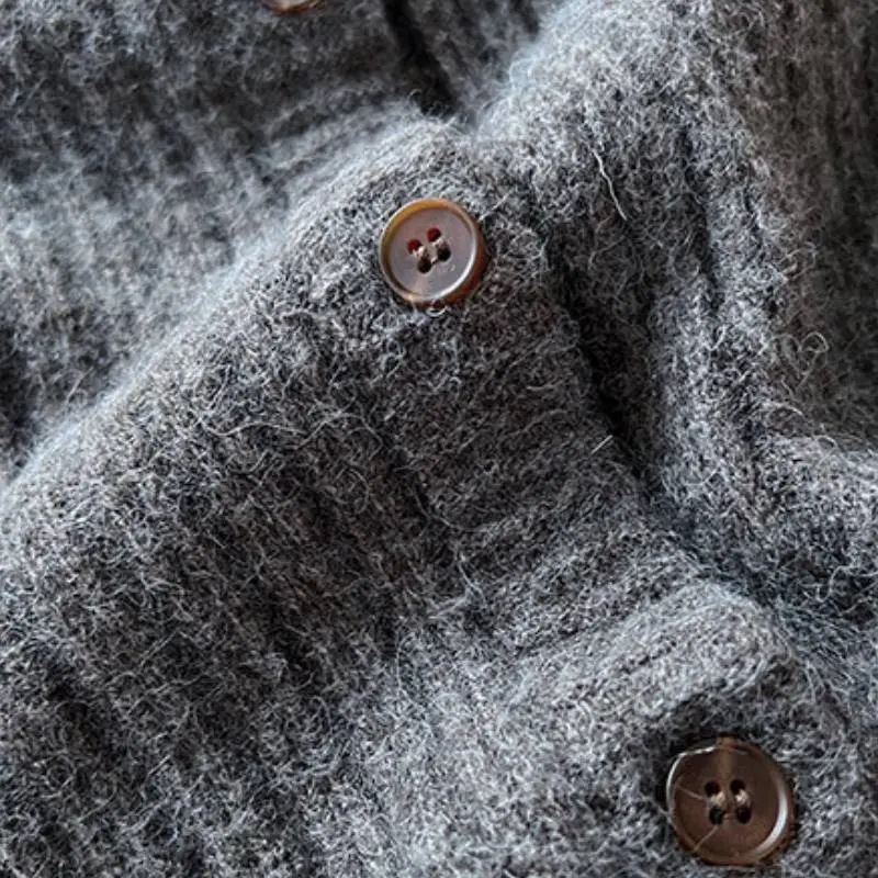 Retro Fashionable Berber Fleece Knitwear-3