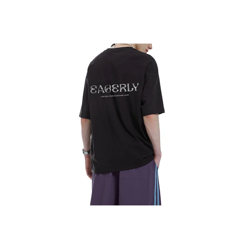 Loose Casual Cotton T Shirt-3