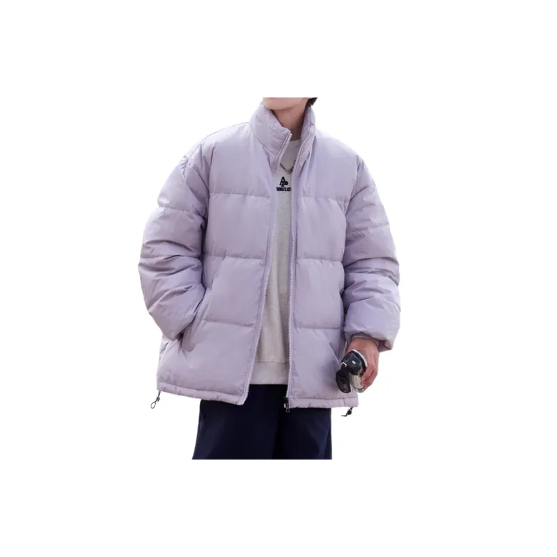 Warming Loose White Duck Down Jacket-7