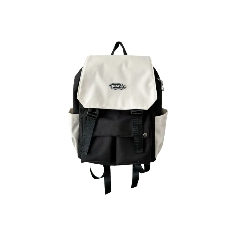Casual Plain Backpack-3