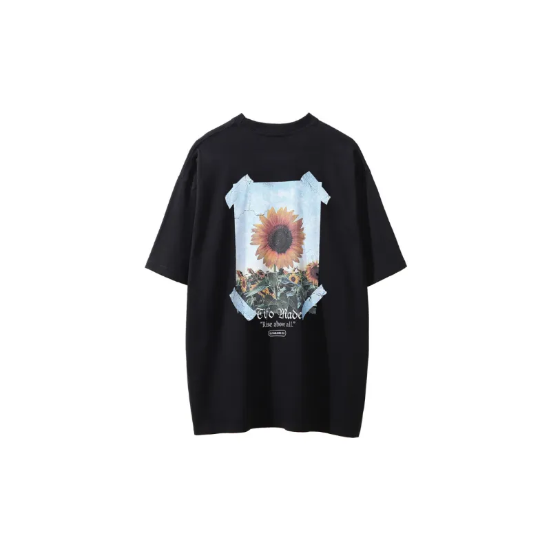 Casual Loose Cotton T Shirt-1