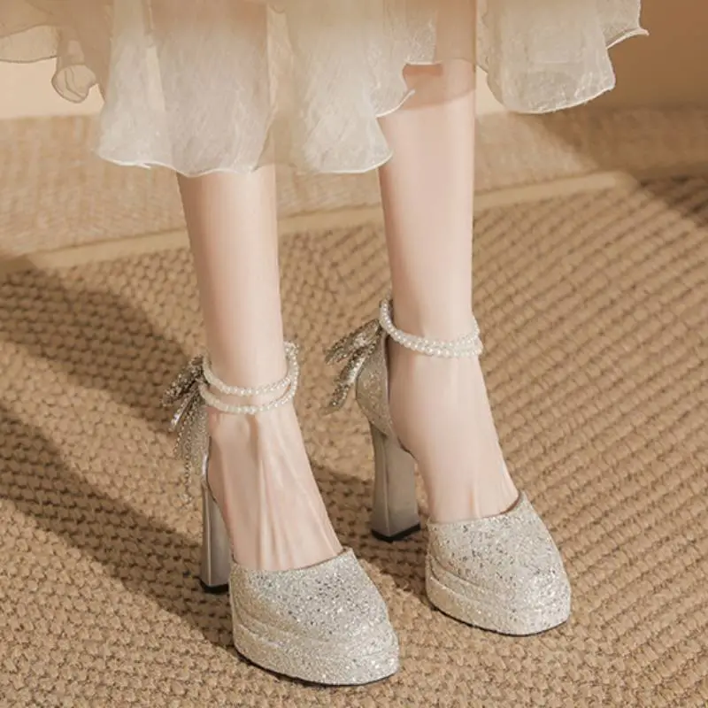 Casual Waterproof High Heels-11