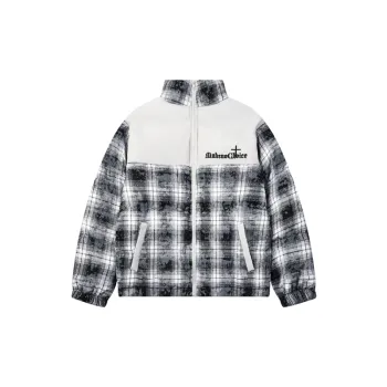 Retro Embroidery Blended Synthetic Fabrics Quilted Jacket