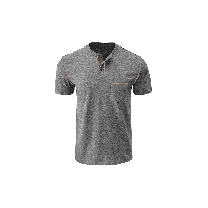 Simple Plain Cotton Blended Fabric T Shirt-9