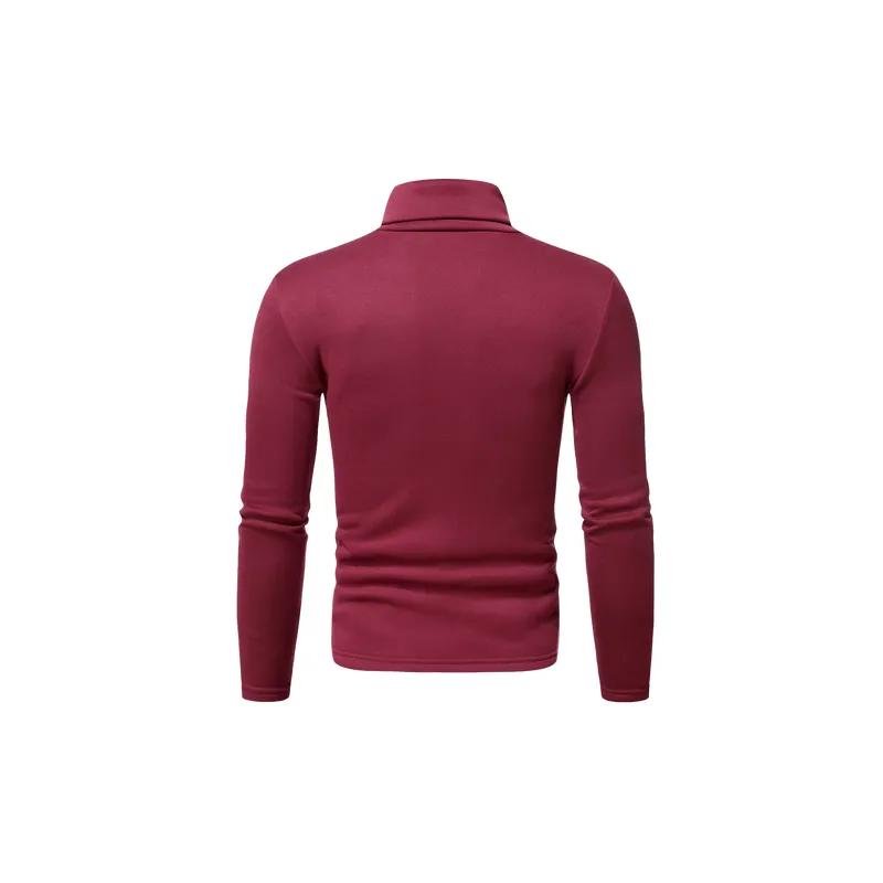 Simple Plain Blended Synthetic Fabrics Knitwear-5