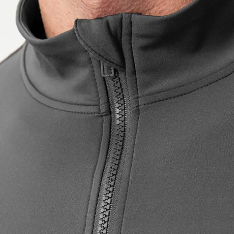 Fashionable Zipper Nylon Fitness Clothing-4