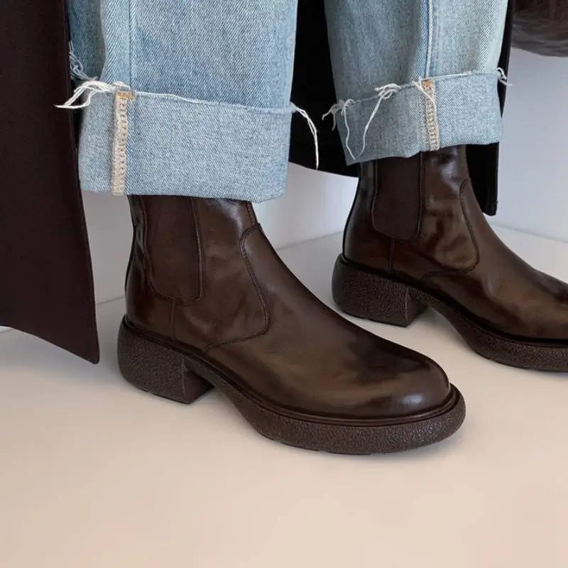 Retro Simple Ankle Boots-1