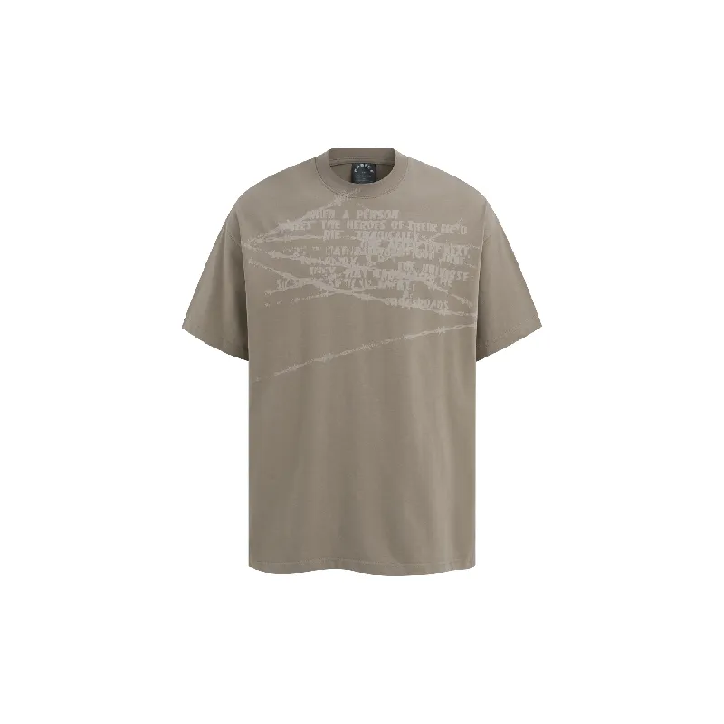 Fashionable Loose 100% Cotton T Shirt-4