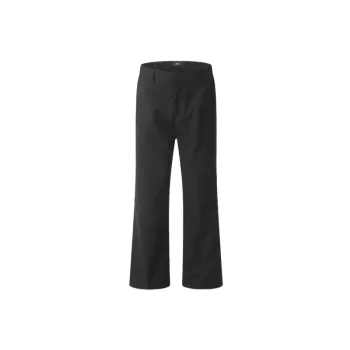 Plain Simple Blended Synthetic Fabrics Casual Pants