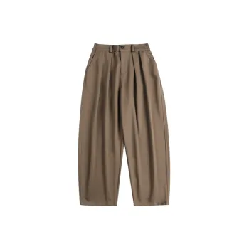 Retro Loose Blended Synthetic Fabrics Casual Pants