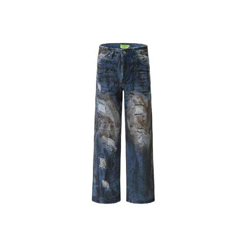 Retro Ripped Jeans-0