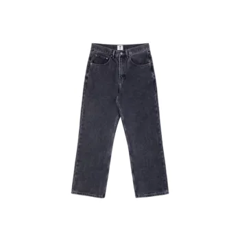 Washed Loose Straight Jeans