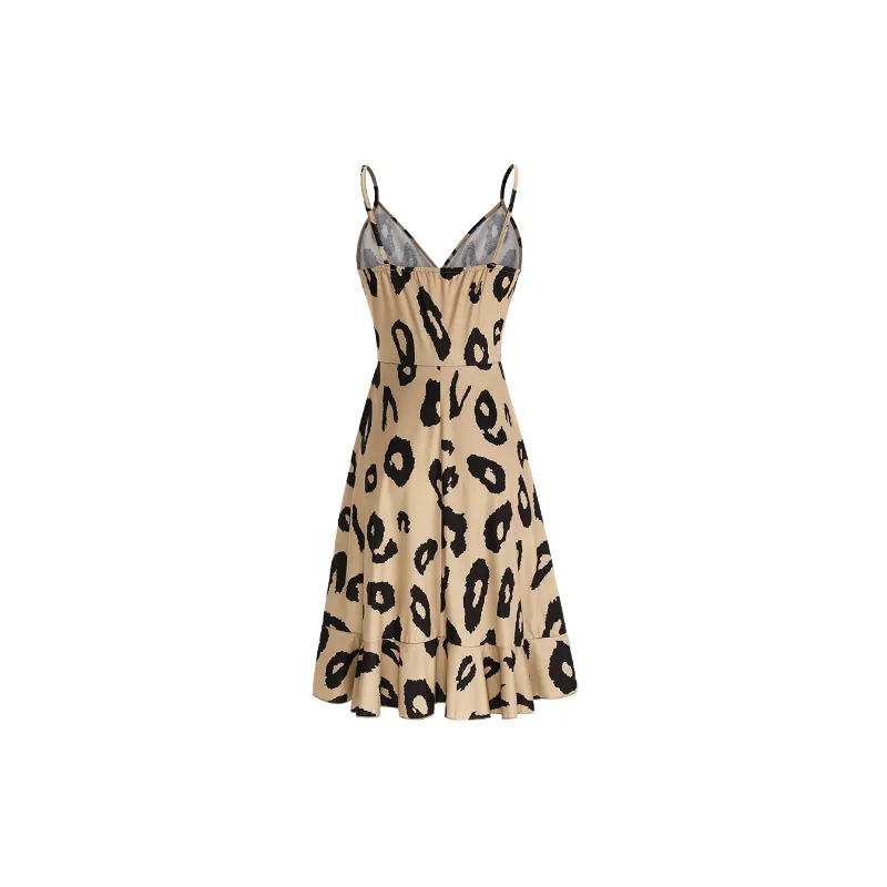 Casual Loose Cotton Slip Dress Women-10
